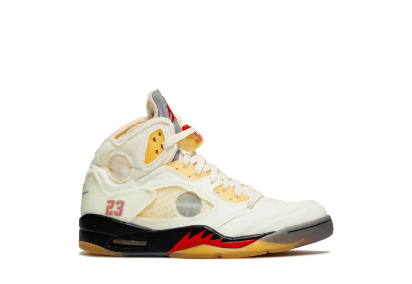 Air Jordan Retro 5 'OFFWHITE-Sail'